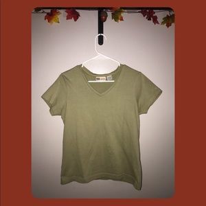 Olive green top
